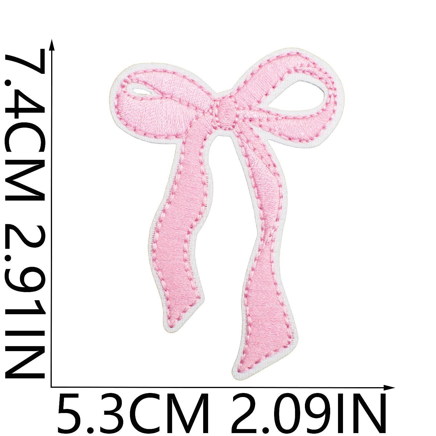 Wholesale Cherry Bow Embroidered Cloth Patch